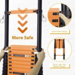 ⁦سلم حديد كربوني تلسكوبي مستورد قابل للتعديل بطول 3.9 متر – سلم مفرد موديل: YT-CTS390⁩ - الصورة ⁦2⁩