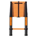 ⁦سلم حديد كربوني تلسكوبي مستورد قابل للتعديل بطول 3.9 متر – سلم مفرد موديل: YT-CTS390⁩ - الصورة ⁦4⁩