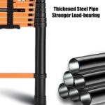 ⁦سلم حديد كربوني تلسكوبي مستورد قابل للتعديل بطول 3.9 متر – سلم مفرد موديل: YT-CTS390⁩ - الصورة ⁦6⁩