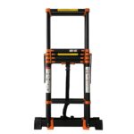 ⁦سلم حديد كربوني تلسكوبي مستورد متعدد الجوانب، قابل للتعديل، بطول 3.9 متر، بدرجات من الجانبين موديل: YT-CTA390⁩ - الصورة ⁦4⁩